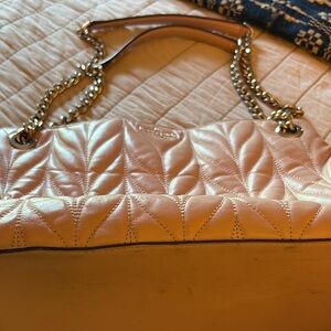 Kate Spade Pink Quilted Shoulder Bag with Chain Strap